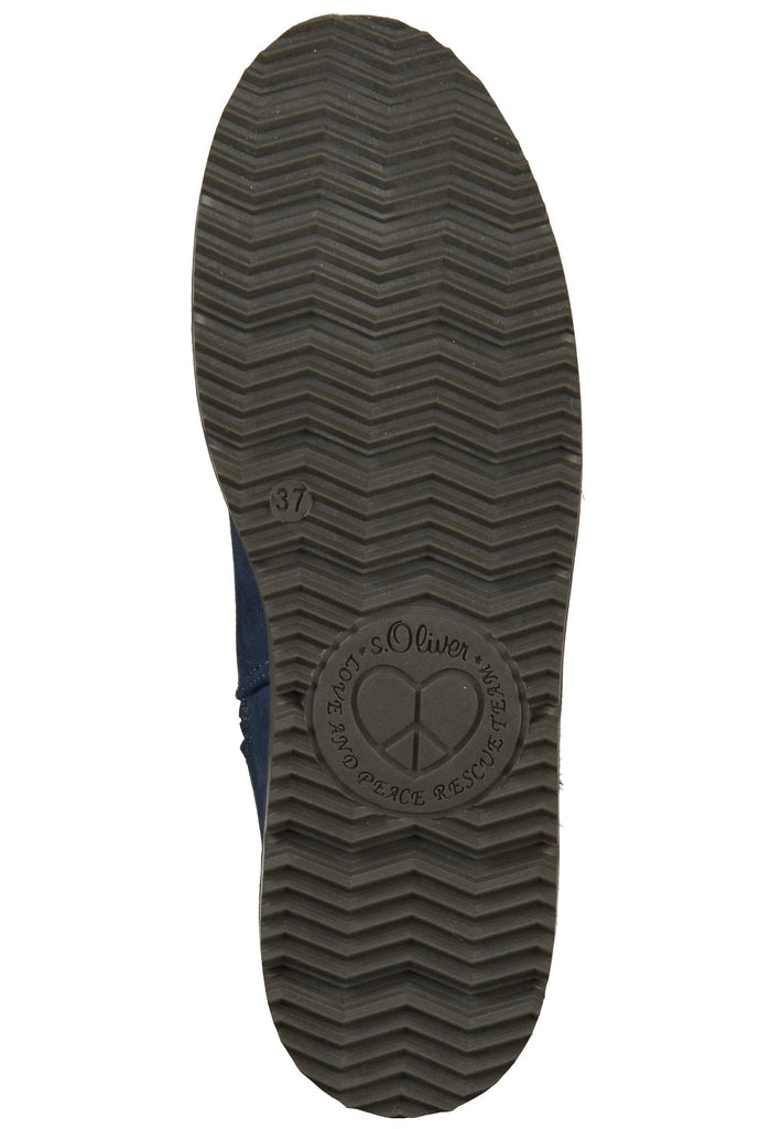 s.Oliver Stiefelette Textil Blau - surf4shoes