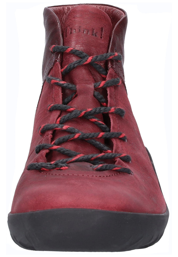 Think! Stiefelette Leder Weinrot - surf4shoes