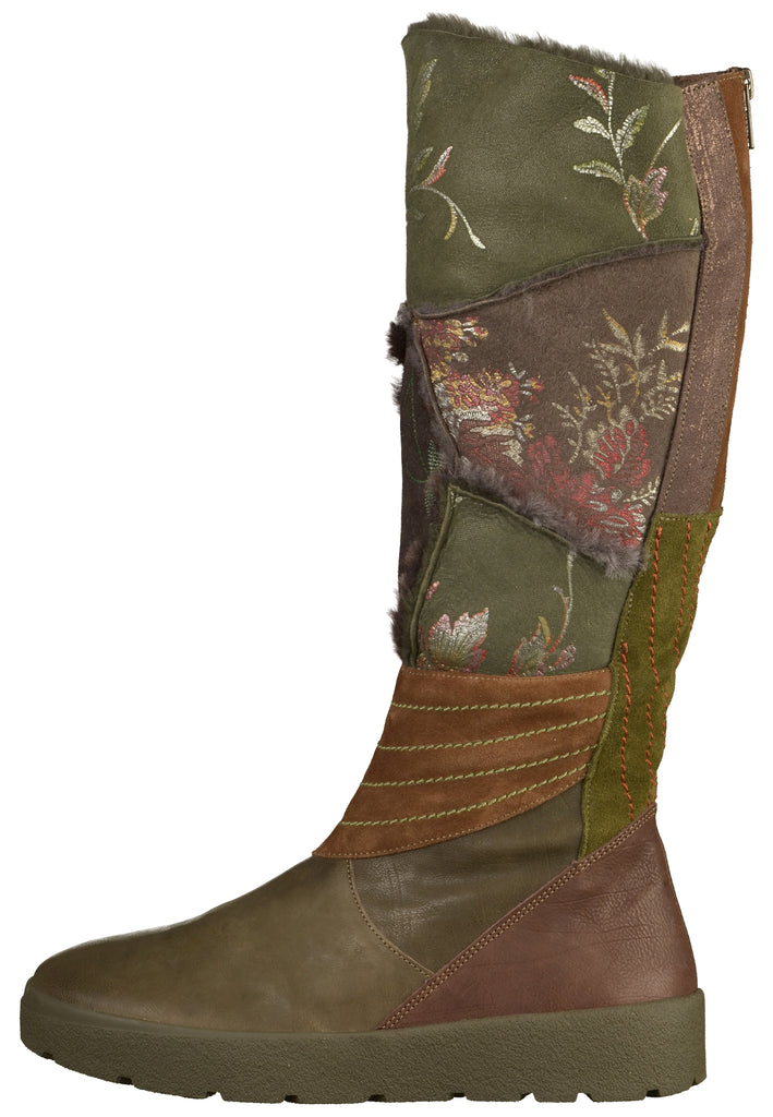 Think! Stiefel Leder Oliv - surf4shoes