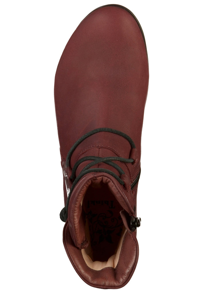 Think! Stiefelette Leder Weinrot - surf4shoes
