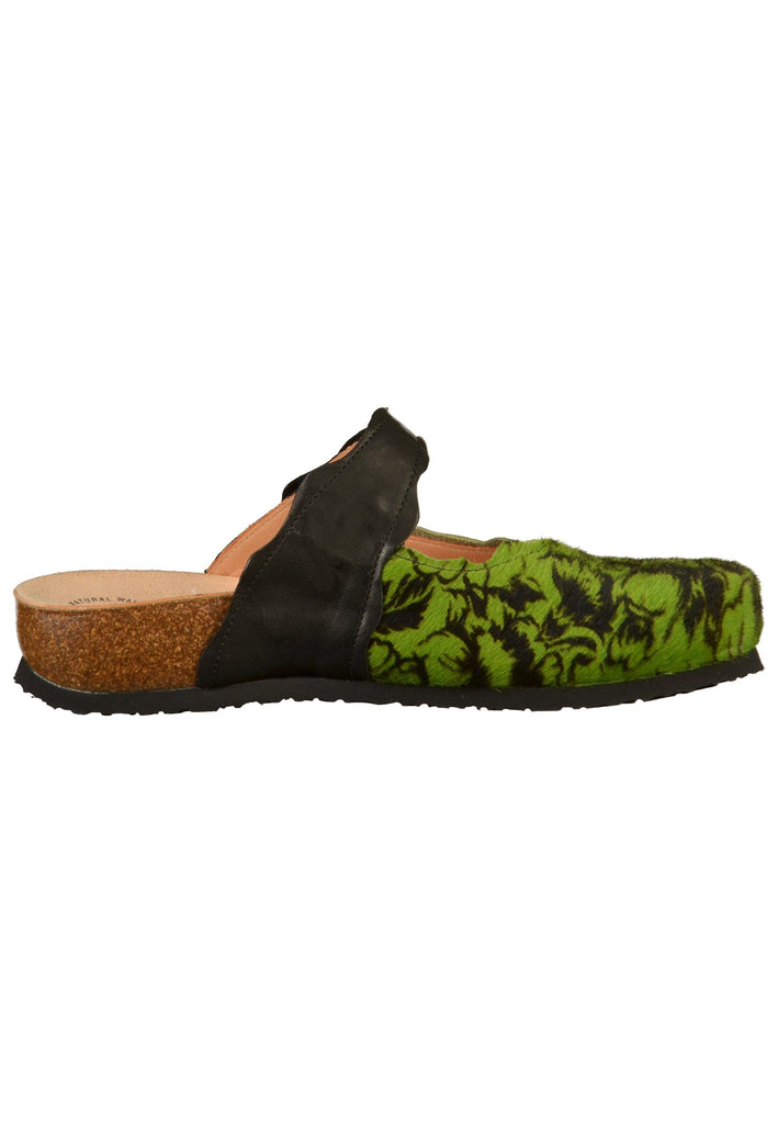 Think! Clogs Leder Grün - surf4shoes
