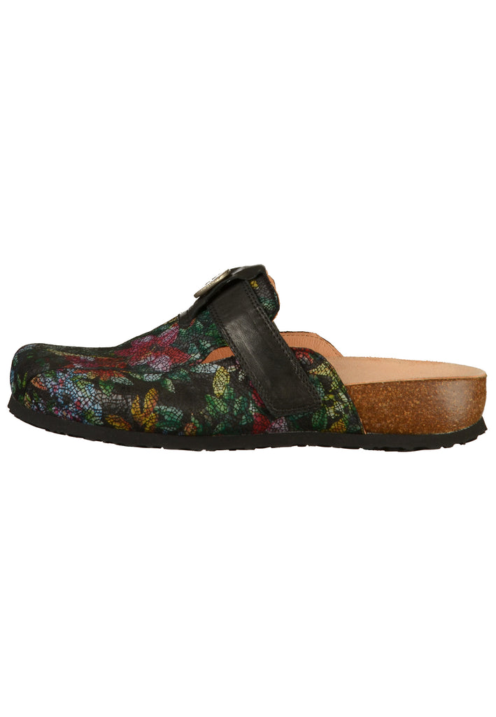 Think! Clogs Leder Schwarz - surf4shoes