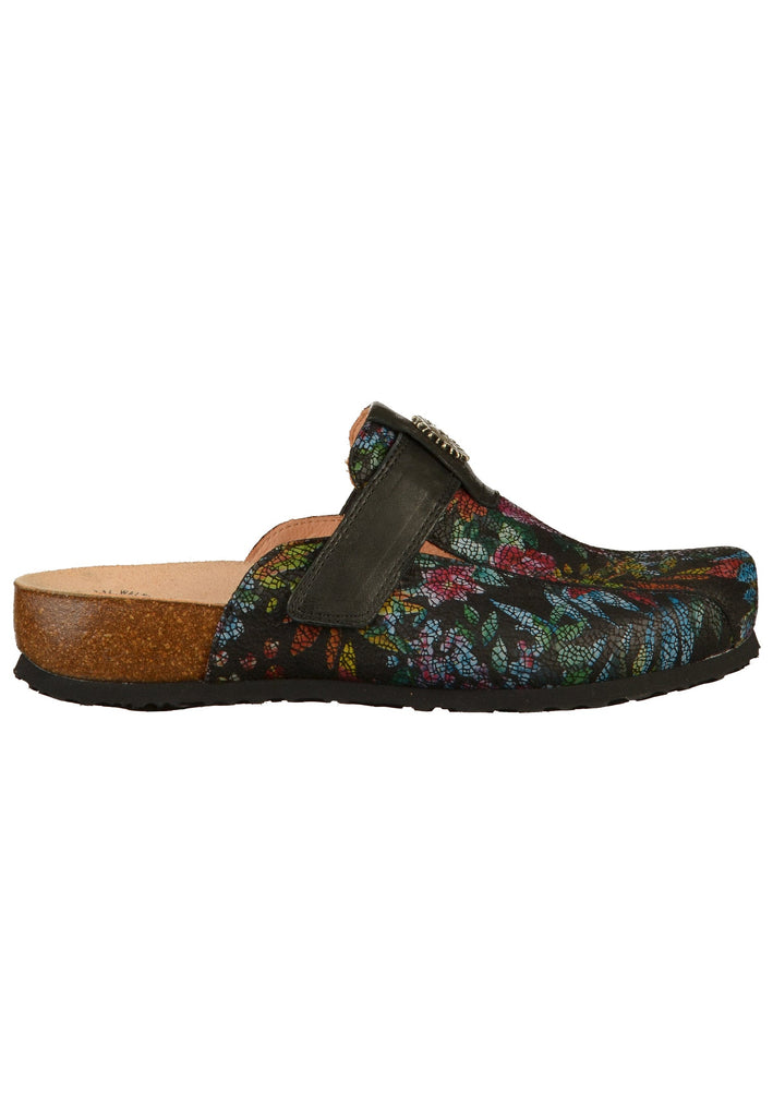 Think! Clogs Leder Schwarz - surf4shoes