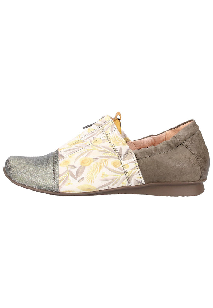 Think! Slipper Leder Oliv - surf4shoes