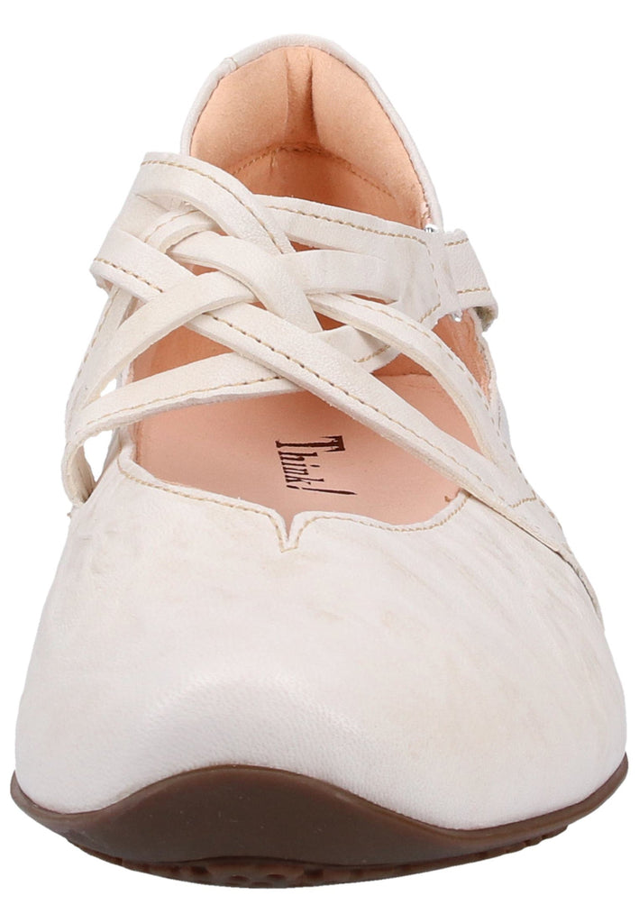 Think! Ballerinas Leder Weiß - surf4shoes