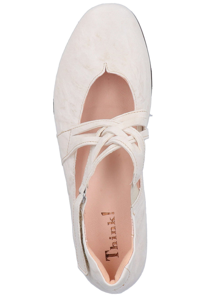 Think! Ballerinas Leder Weiß - surf4shoes