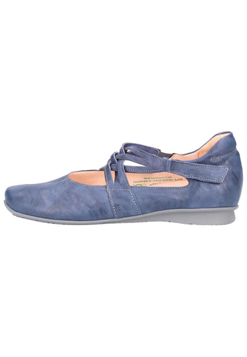 Think! Ballerinas Leder Blau - surf4shoes