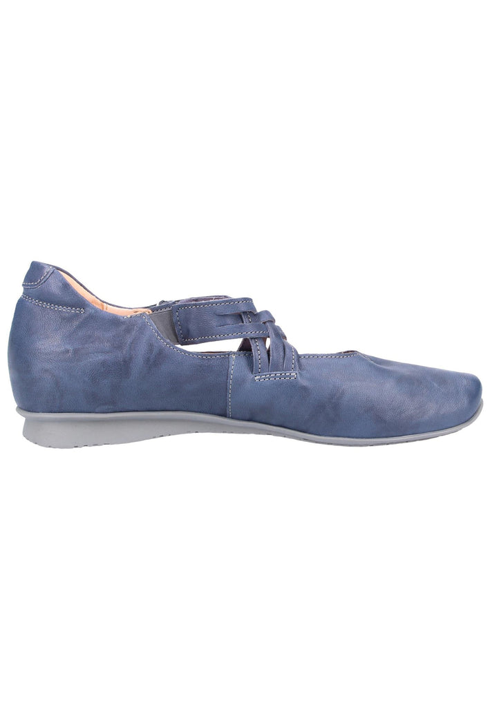 Think! Ballerinas Leder Blau - surf4shoes