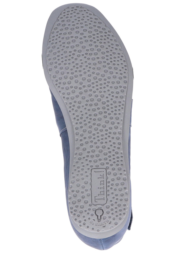 Think! Ballerinas Leder Blau - surf4shoes