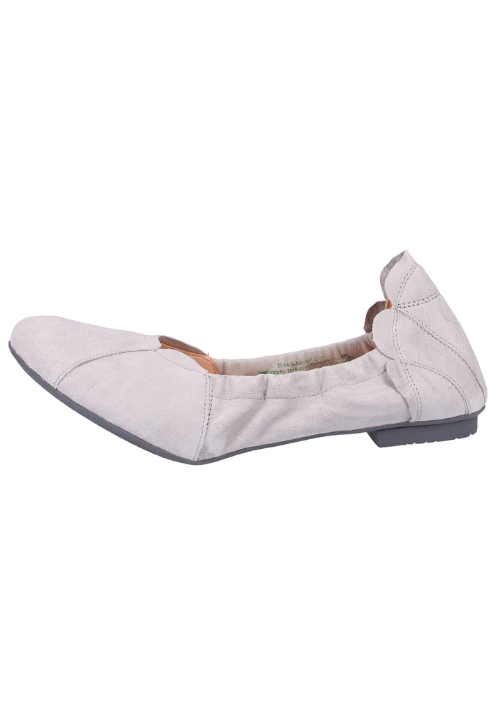 Think! Ballerinas Leder Hellgrau - surf4shoes