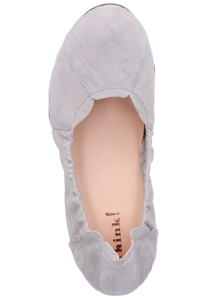 Think! Ballerinas Leder Hellgrau - surf4shoes
