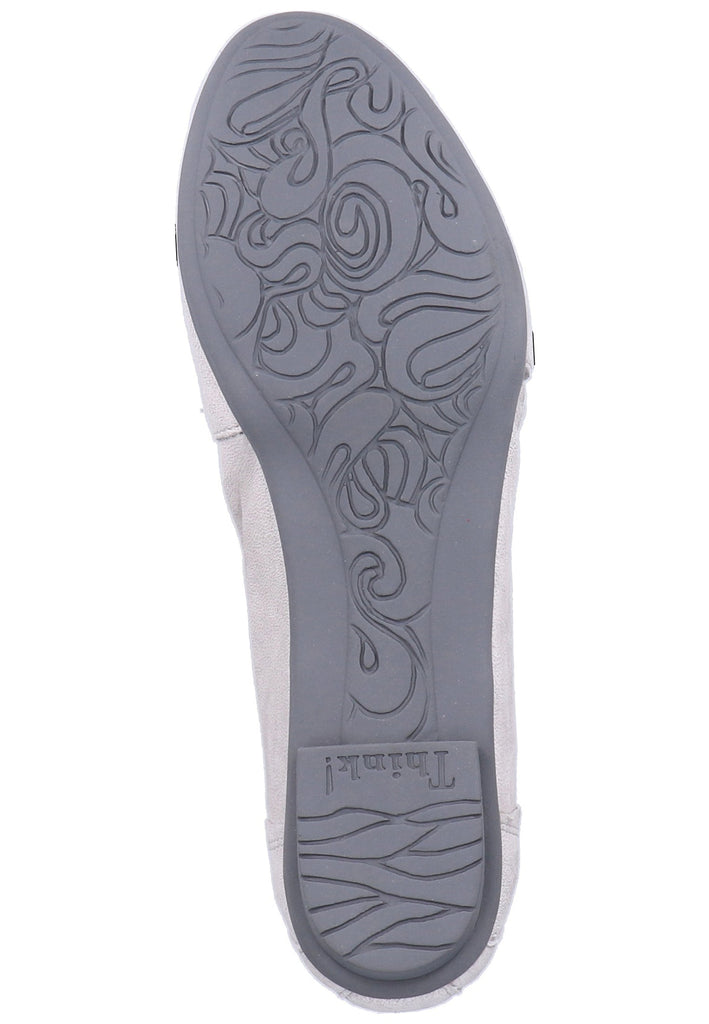 Think! Ballerinas Leder Hellgrau - surf4shoes