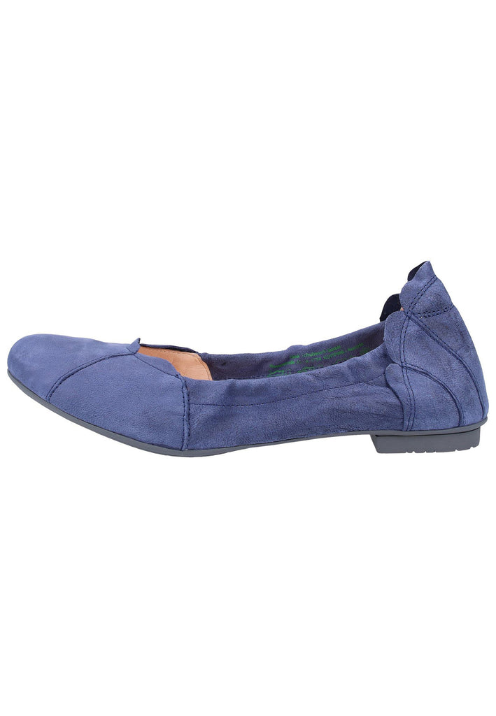 Think! Ballerinas Leder Blau - surf4shoes