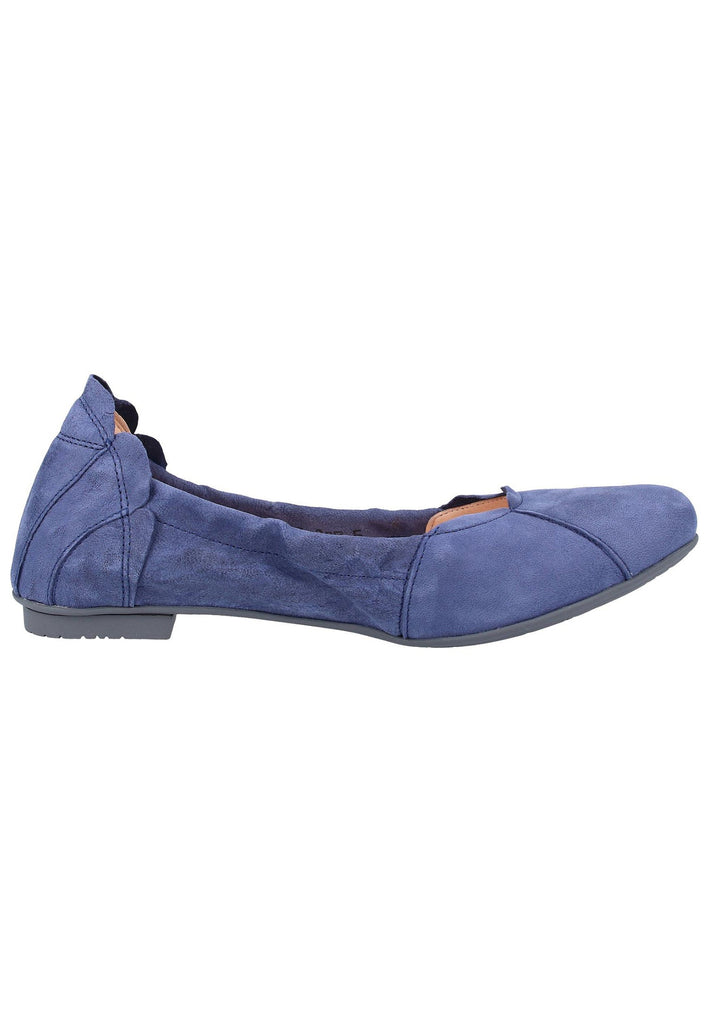 Think! Ballerinas Leder Blau - surf4shoes