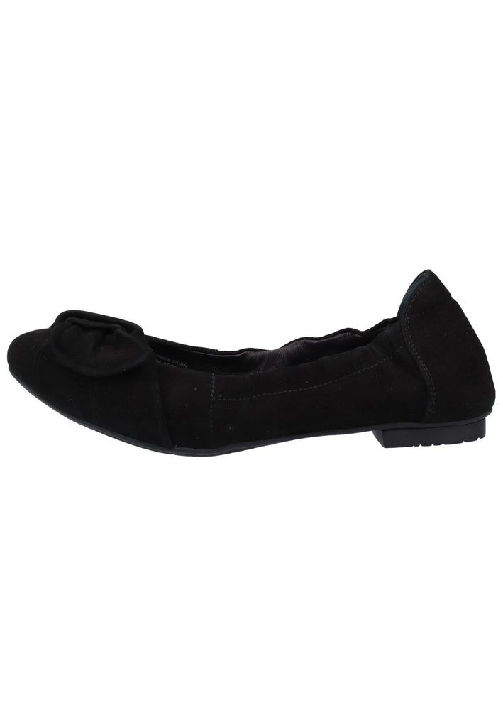 Think! Ballerinas Nubukleder Schwarz - surf4shoes