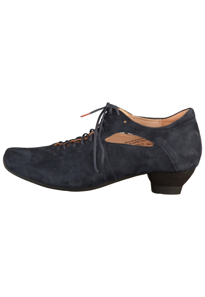 Think! Halbschuhe Veloursleder Dunkelblau - surf4shoes