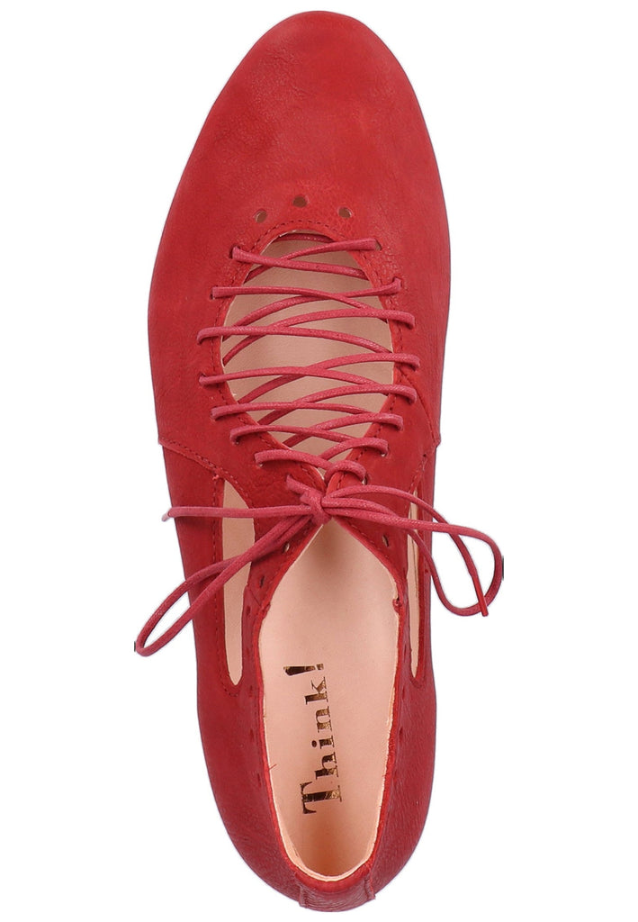 Think! Halbschuhe Leder Rot - surf4shoes