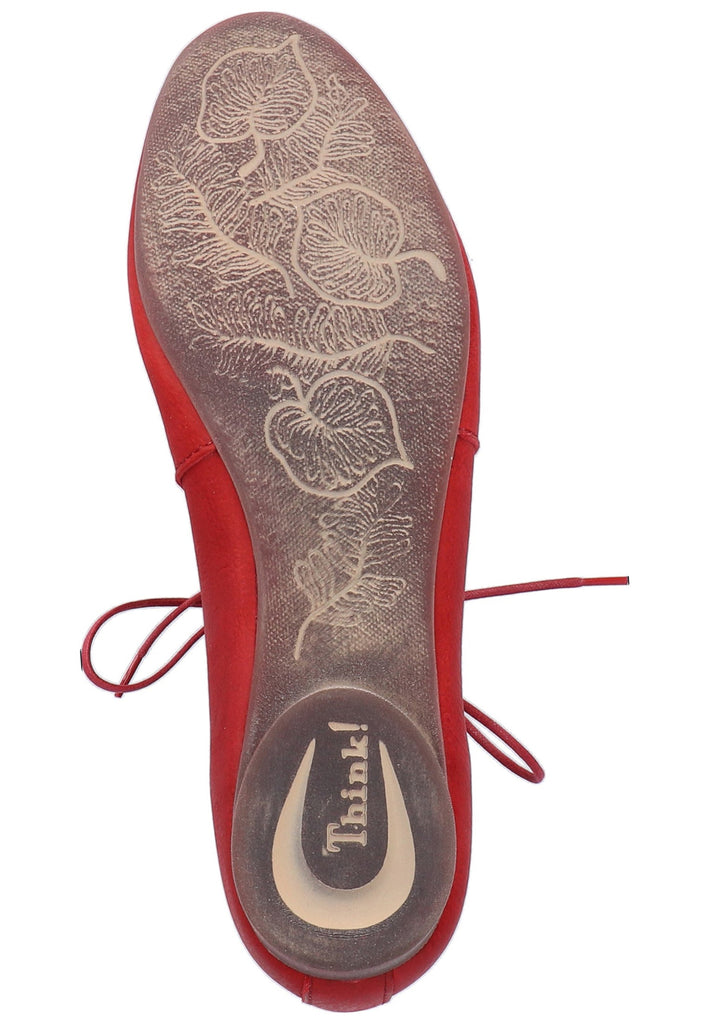 Think! Halbschuhe Leder Rot - surf4shoes