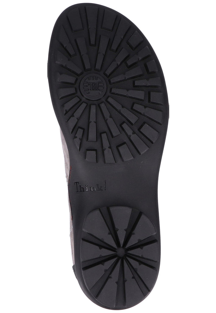 Think! Halbschuhe Veloursleder Grau - surf4shoes