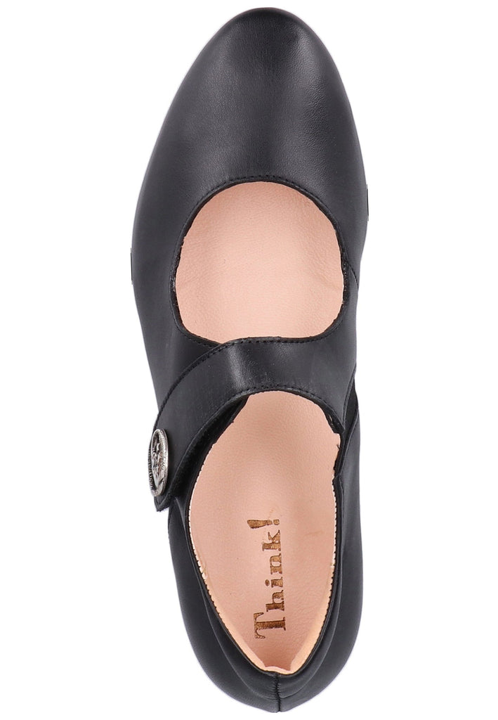 Think! Halbschuhe Leder Schwarz - surf4shoes