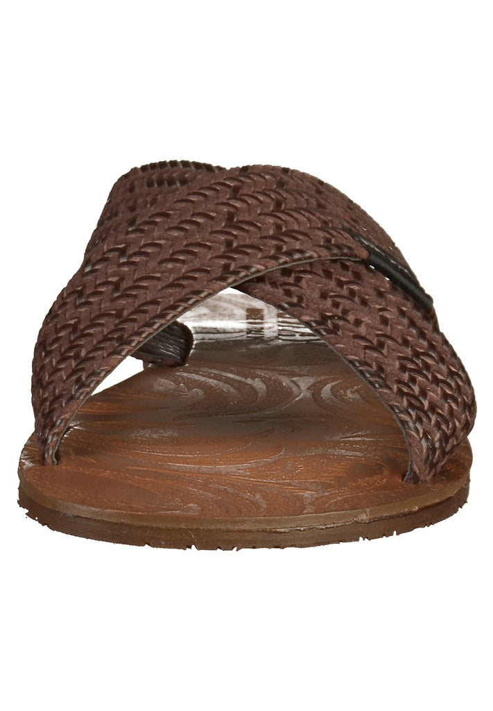 Replay Pantoletten Textil Braun - surf4shoes