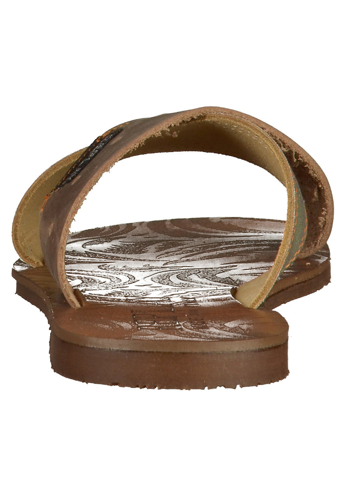 Replay Pantoletten Leder/Textil Braun - surf4shoes