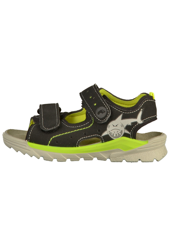 Ricosta Sandalen Lederimitat/Textil Schwarz - surf4shoes