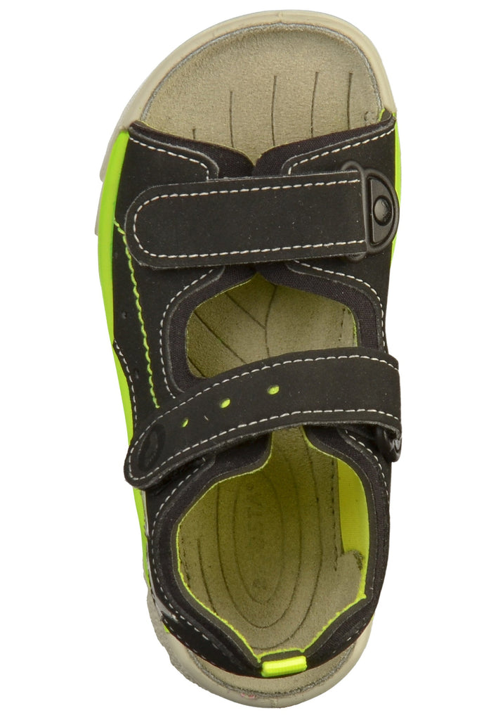 Ricosta Sandalen Lederimitat/Textil Schwarz - surf4shoes