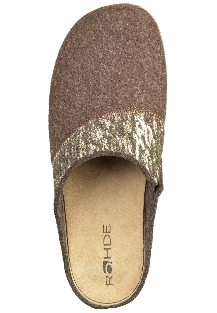 Rohde Pantoletten Textil Mocca - surf4shoes