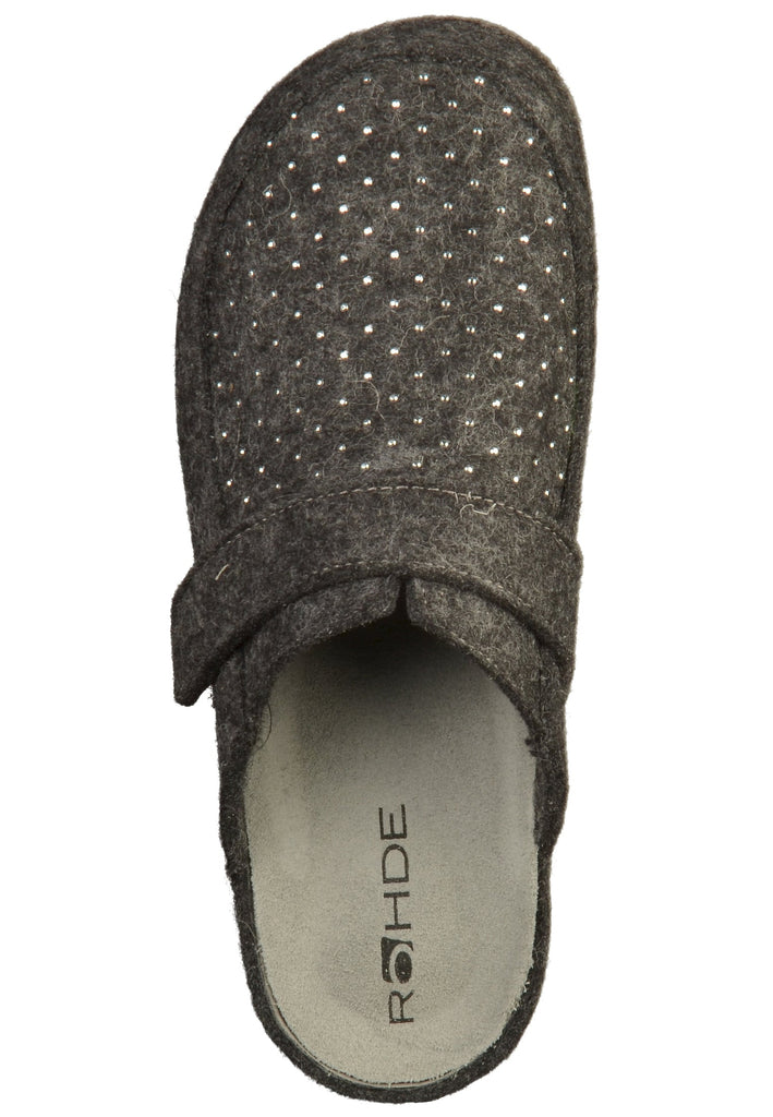 Rohde Pantoletten Textil Anthrazit - surf4shoes