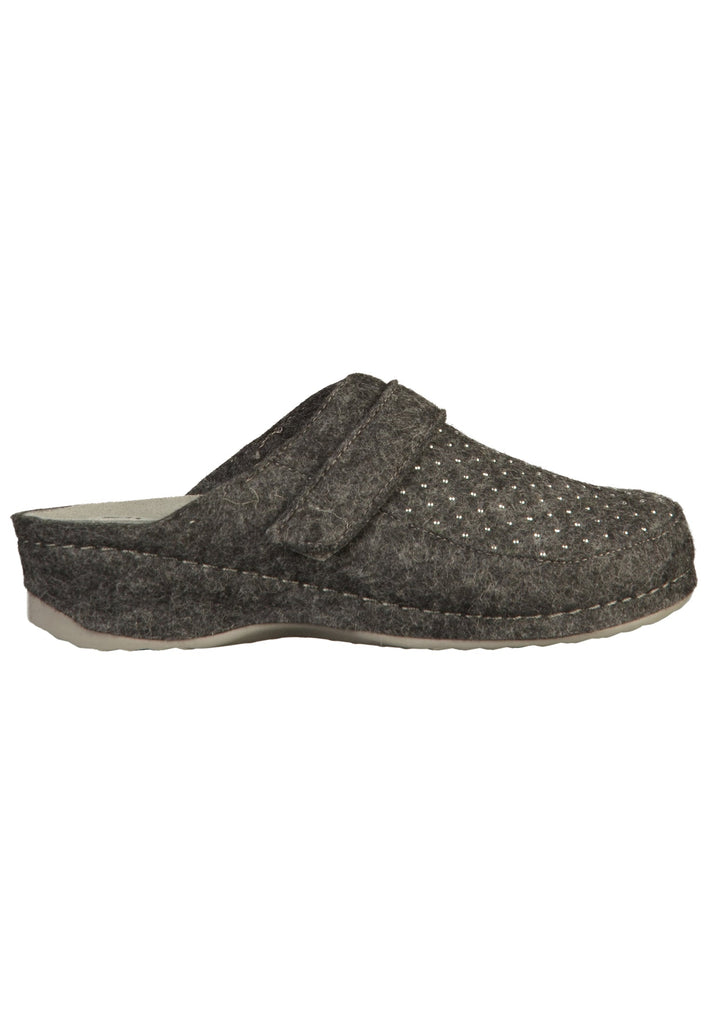 Rohde Pantoletten Textil Anthrazit - surf4shoes