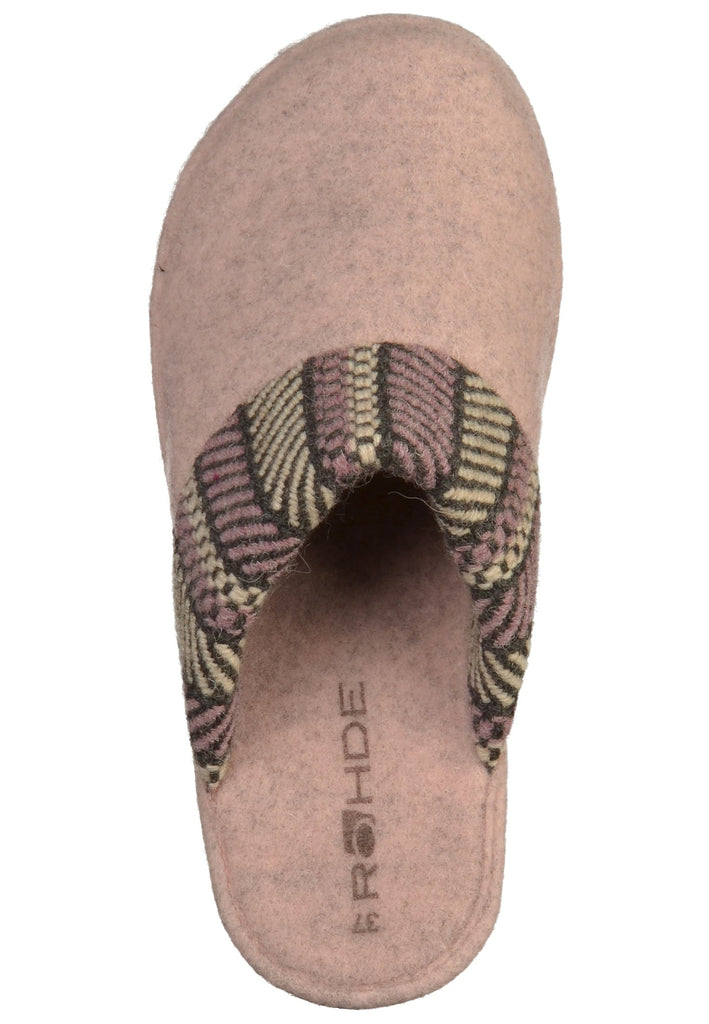 Rohde Pantoletten Textil Rosa - surf4shoes