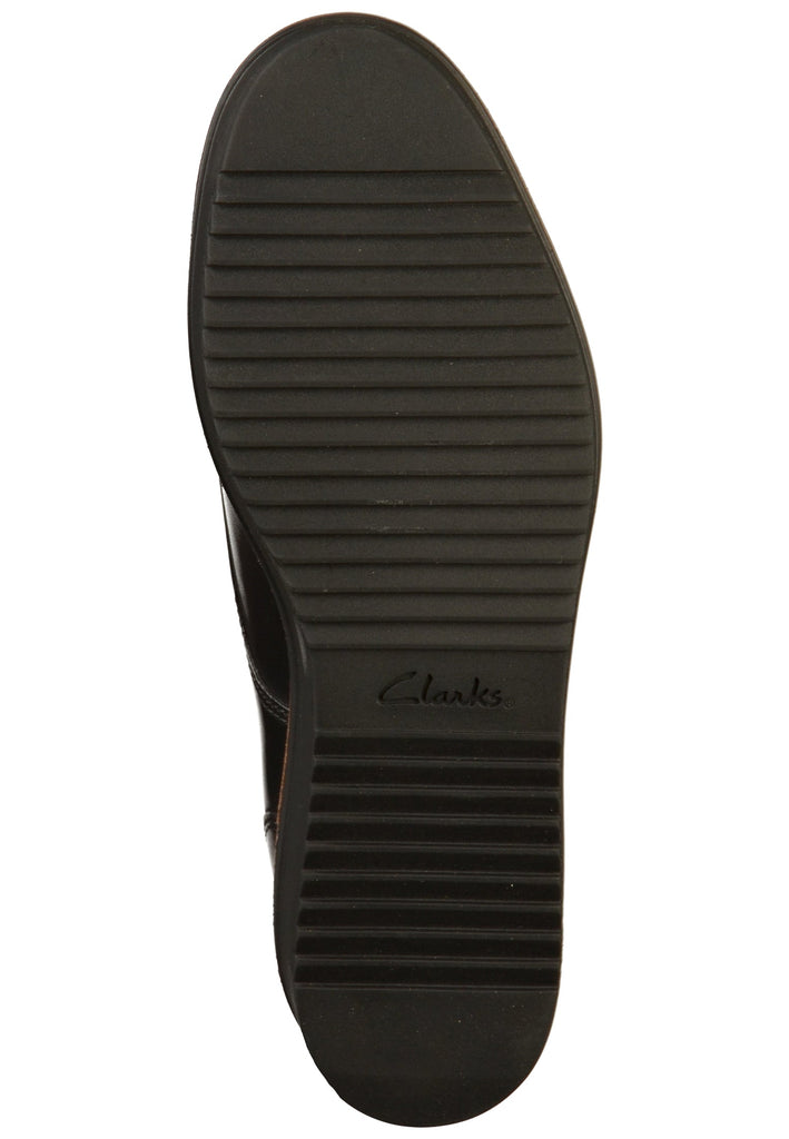 Clarks Halbschuhe Leder Schwarz - surf4shoes