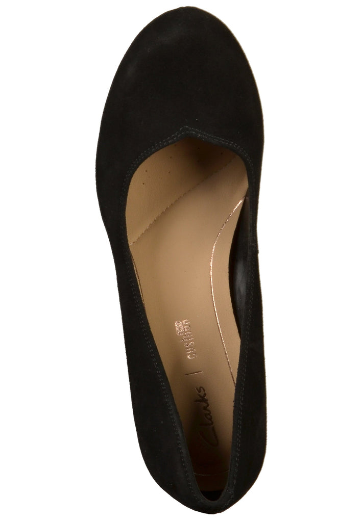 Clarks Pumps Leder Schwarz - surf4shoes