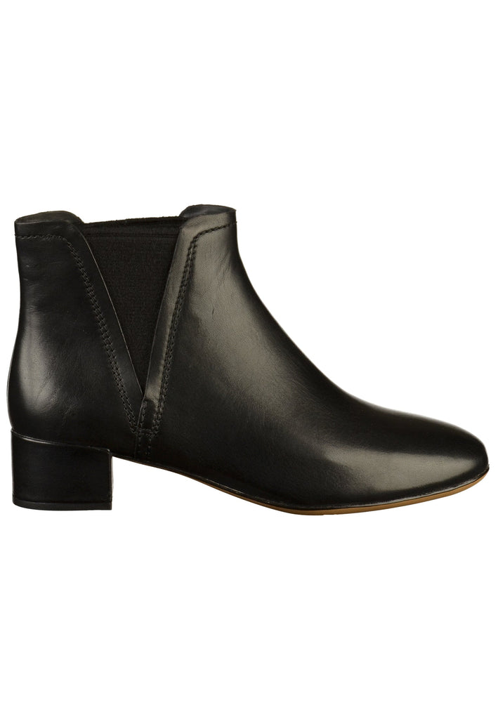 Clarks Stiefelette Leder/Textil Schwarz - surf4shoes