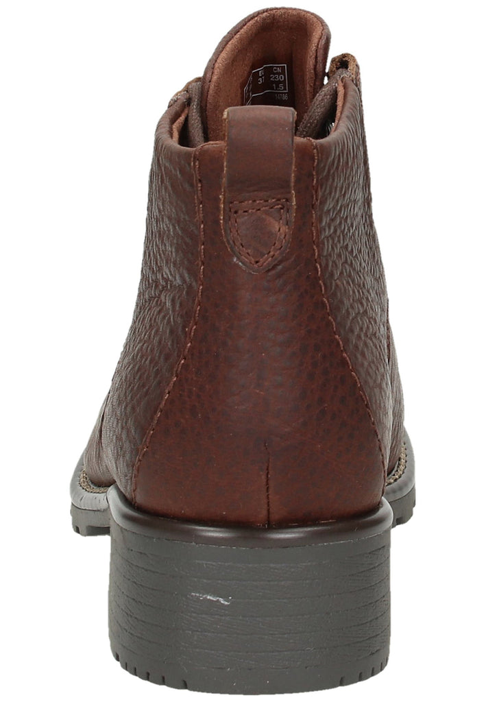 Clarks Stiefelette Leder Dunkelbraun - surf4shoes