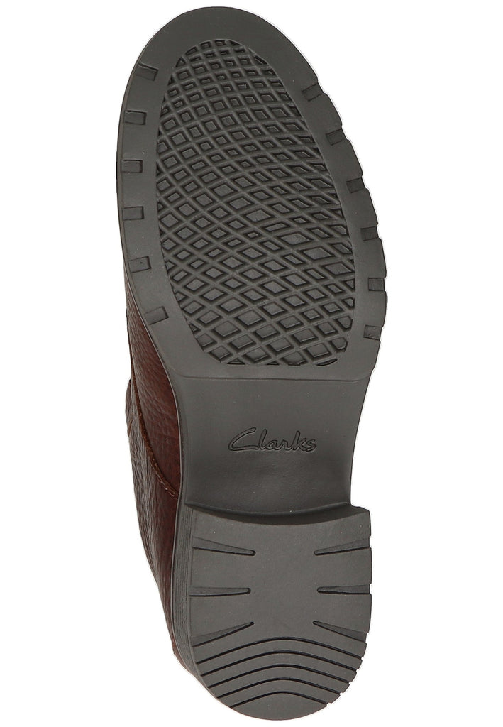 Clarks Stiefelette Leder Dunkelbraun - surf4shoes