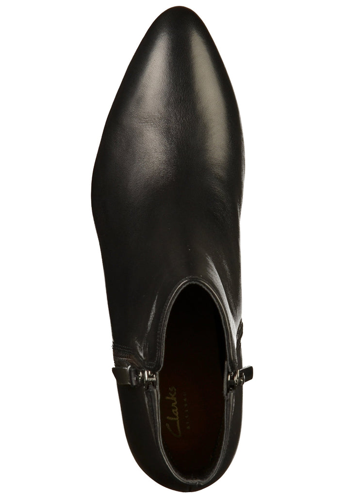 Clarks Stiefelette Leder Schwarz - surf4shoes