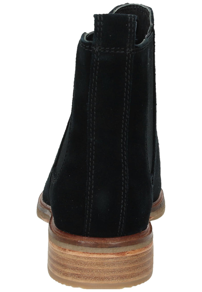 Clarks Stiefelette Veloursleder Schwarz - surf4shoes