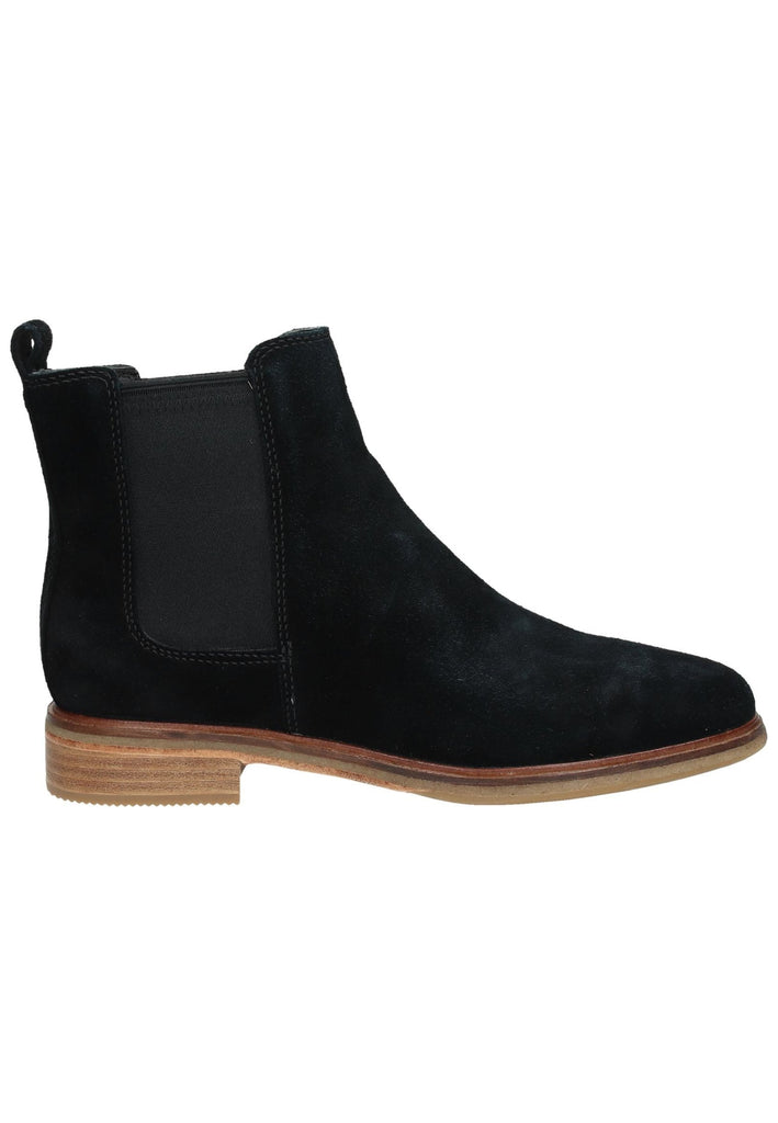 Clarks Stiefelette Veloursleder Schwarz - surf4shoes