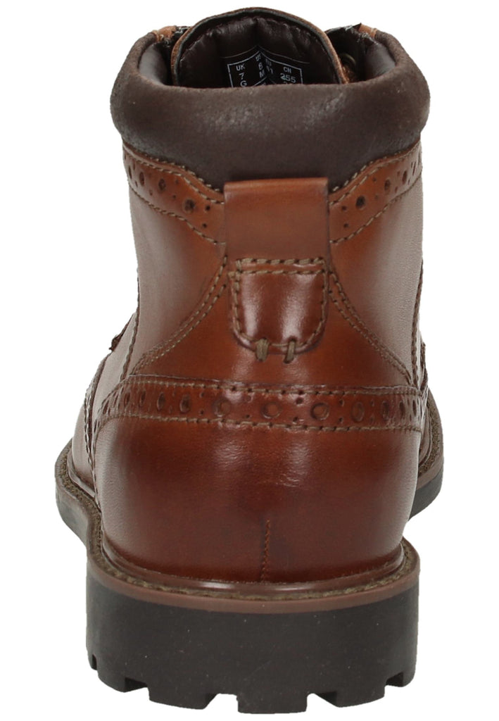 Clarks Stiefelette Leder Dunkelbraun - surf4shoes