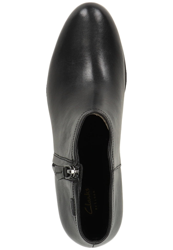 Clarks Stiefelette Leder Schwarz - surf4shoes