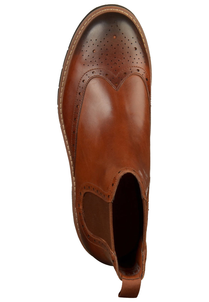 Clarks Stiefelette Leder Cognac - surf4shoes