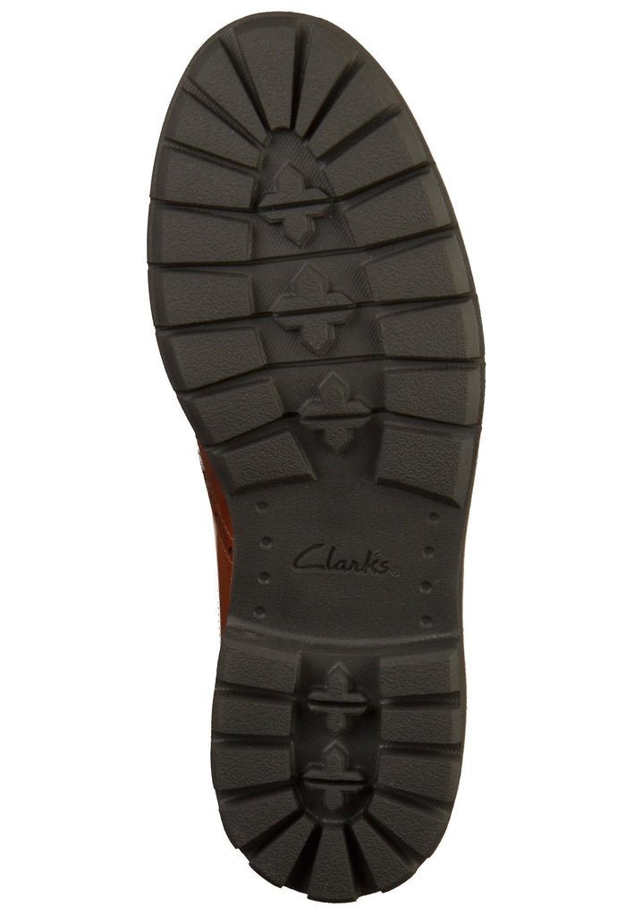 Clarks Stiefelette Leder Cognac - surf4shoes