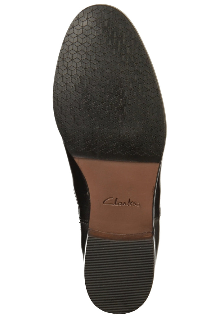 Clarks Stiefelette Leder Schwarz - surf4shoes