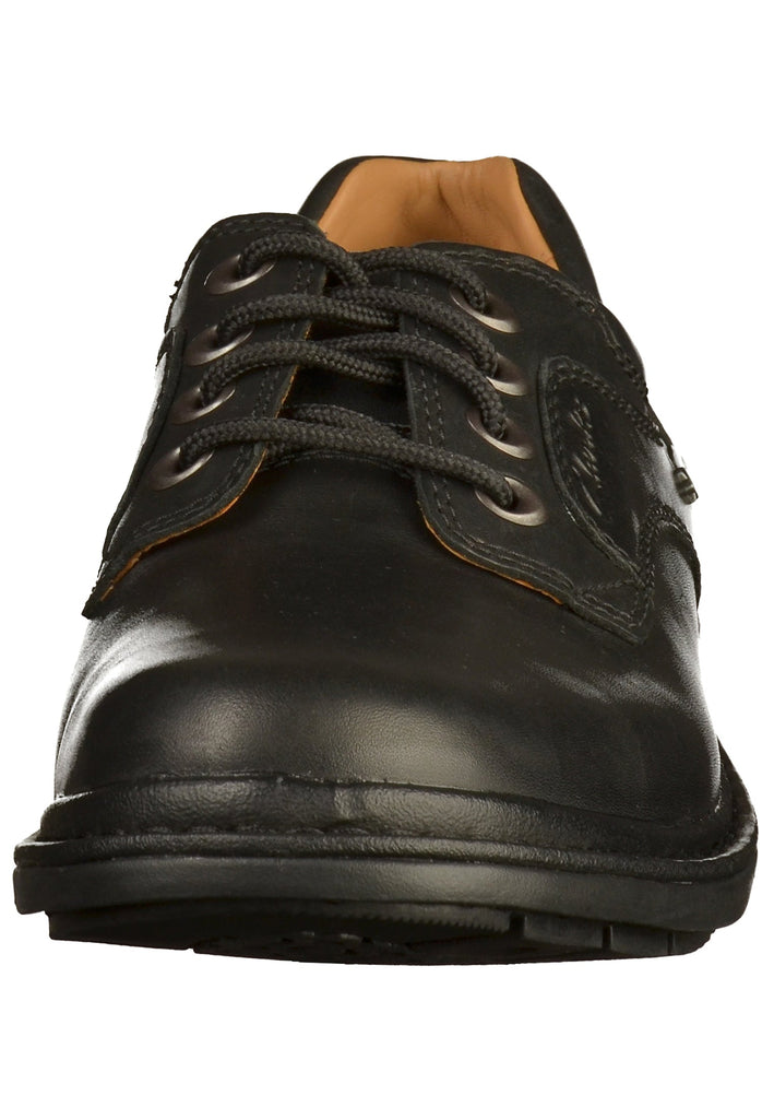 Clarks Halbschuhe Leder Schwarz - surf4shoes