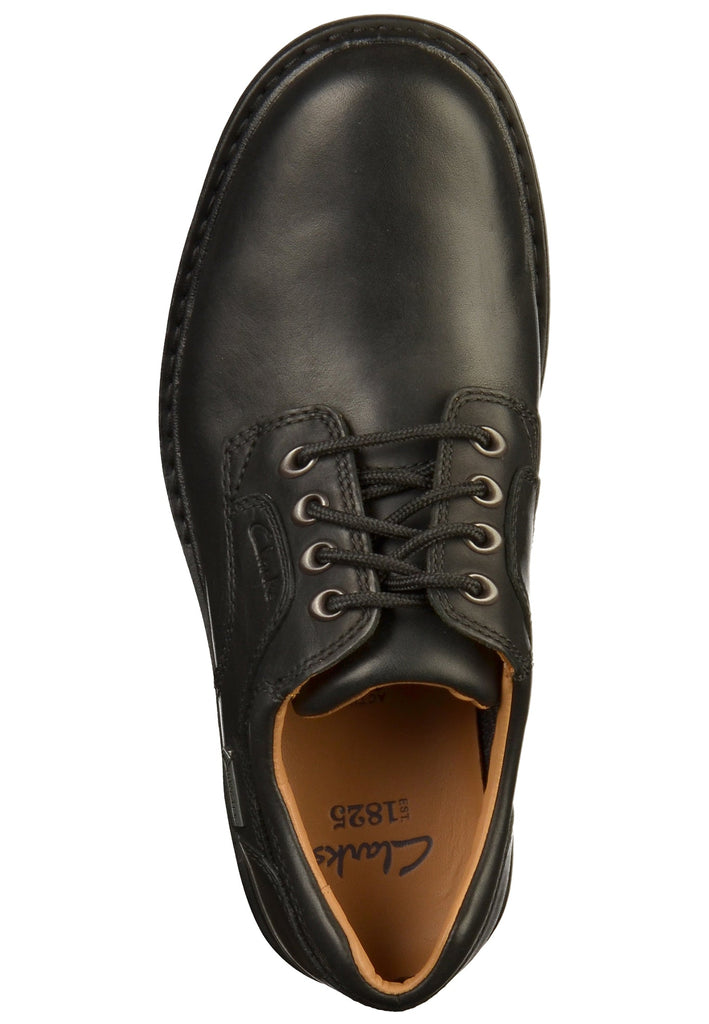 Clarks Halbschuhe Leder Schwarz - surf4shoes