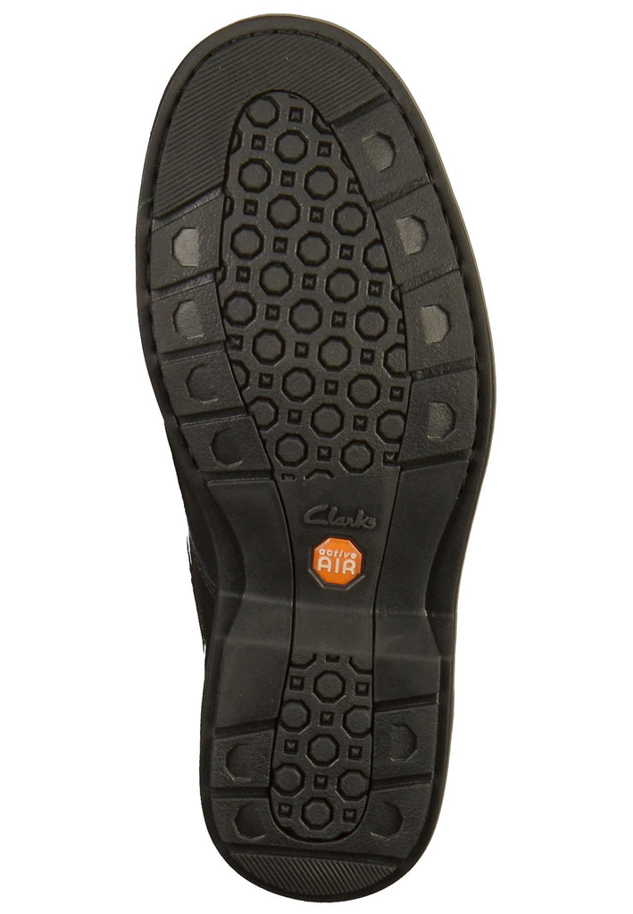Clarks Halbschuhe Leder Schwarz - surf4shoes