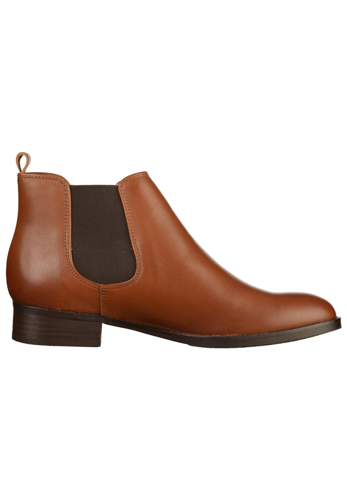 Clarks Stiefelette Leder Cognac - surf4shoes