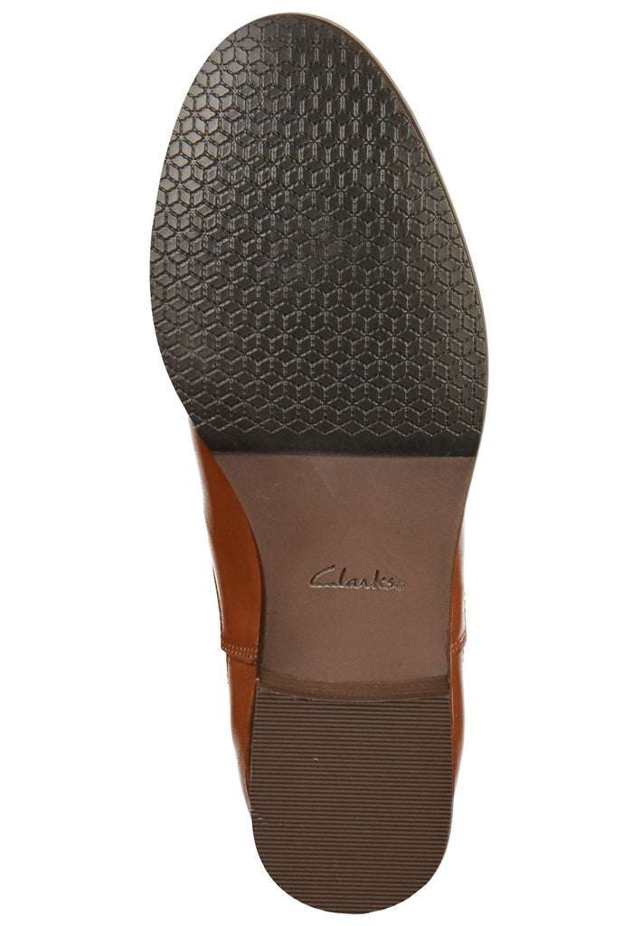 Clarks Stiefelette Leder Cognac - surf4shoes